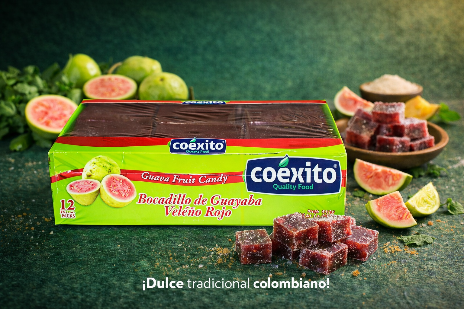 Guava snack (Bocadillo Rojo Veleño "Guava" Coexito - 12 pieces 480 g)
