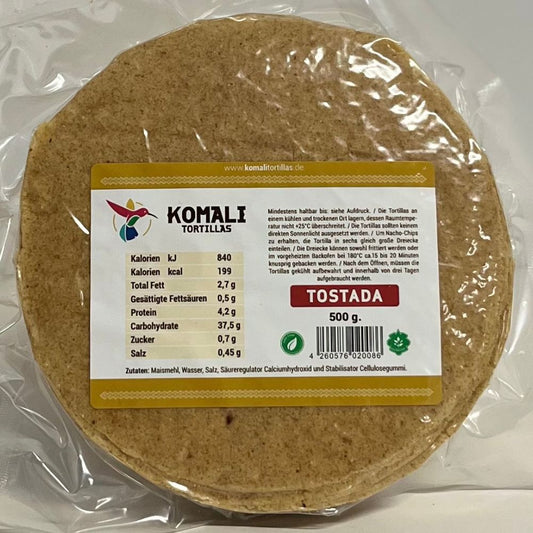 Komali Tortilla Mais tostada 500g