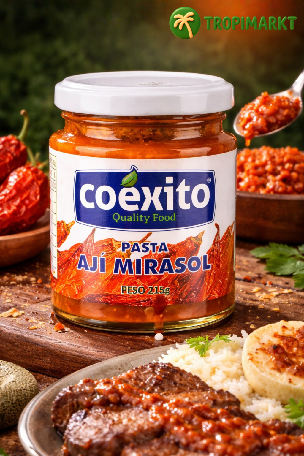 Coexito scharfe Chilipaste ( Pasta Mirasol) 215g
