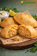 Gefüllte Teigtaschen mit Hähnchenfleisch (Pastelitos de pollo) 5 Stück