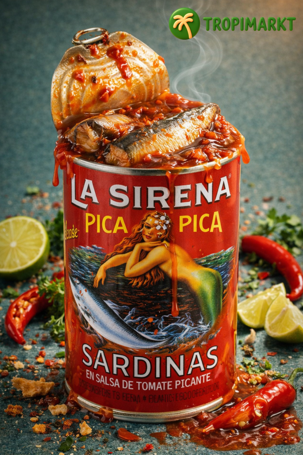 Serena Pica Pica Sardinen in scharfer Tomatensauce (Sardinas en Salsa de Tomate picante) 155g