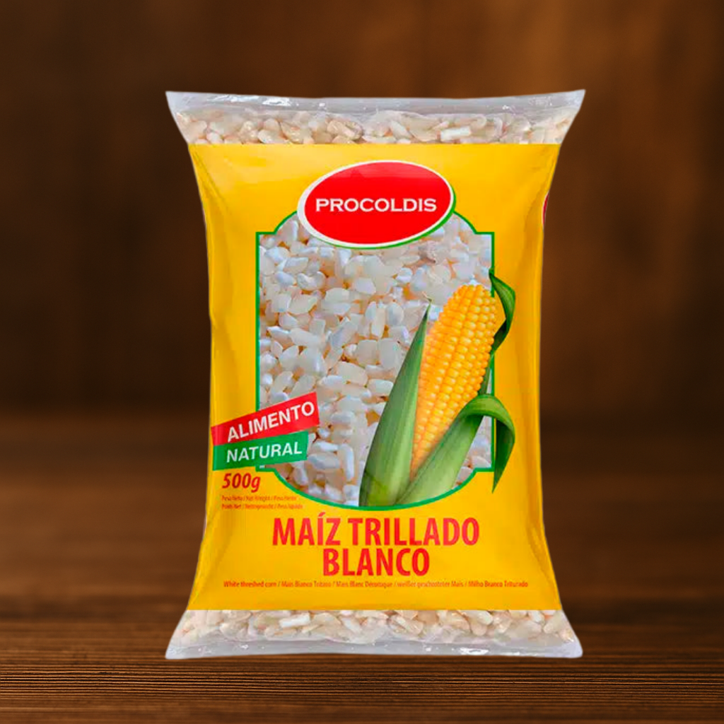 maíz blanco trillado (MAÍZ TRILLADO BLANCO PROCOLDIS 500g)