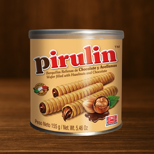 Filled waffle rolls (Pirulin 155 g)