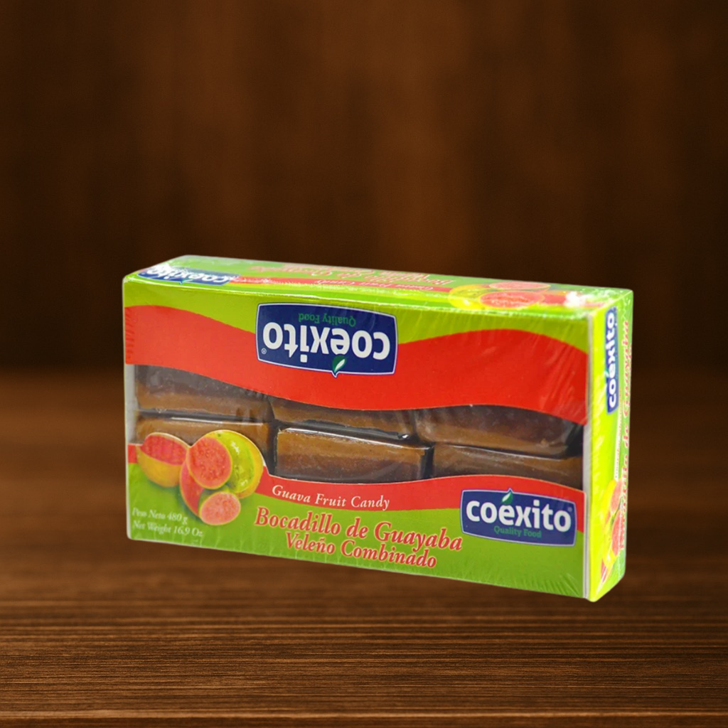 Snack de guayaba (Bocadillo Rojo Veleño Combinado "Guayaba" Coexito - 12 piezas 480 g)
