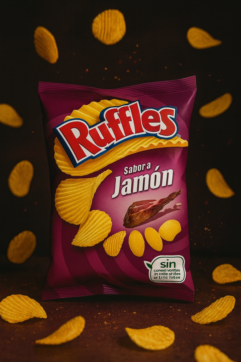 Ruffles Chips mit Schinkengeschmack