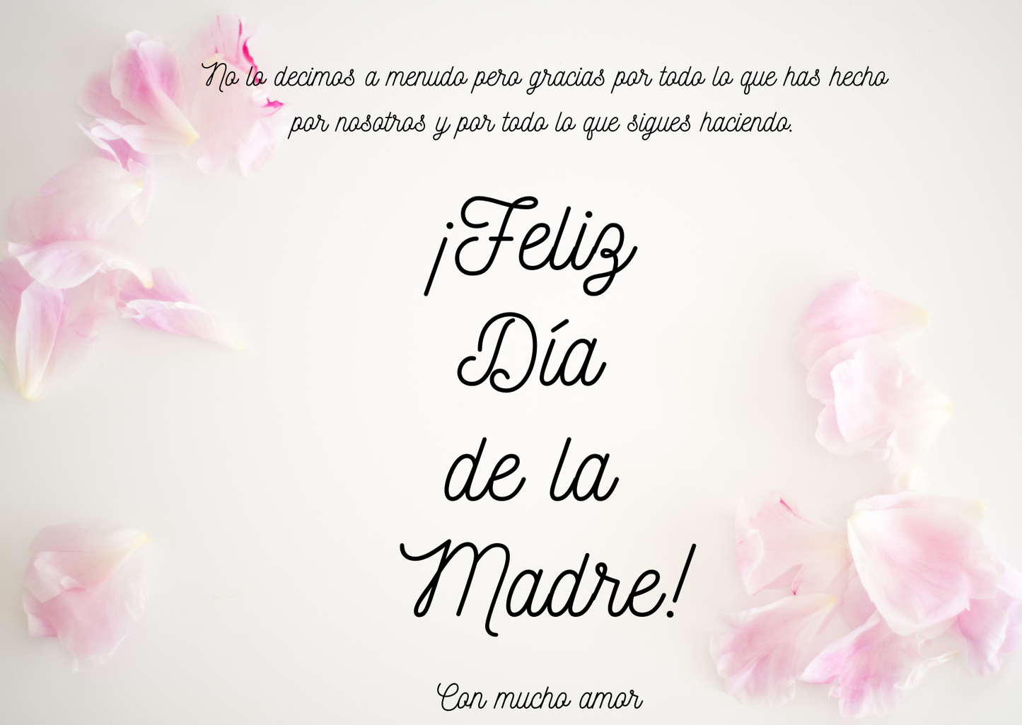 Gift voucher for Mother's Day (Voucher Para El Dia de la Madre)