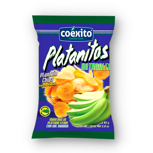 Cooking banana chips with salt (Coexito Platanitos con sal 230 g)